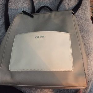 NINE West gray, white & blk backpack 🎒❤️👍🏼💋💙